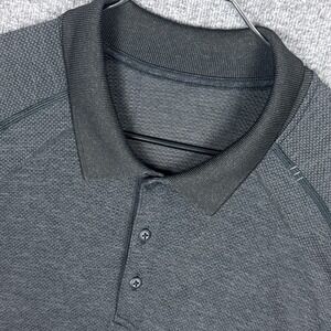 Lululemon Metal Vent Tech Polo Shirt Mens XXL Gray Performance Short Sleeve Golf